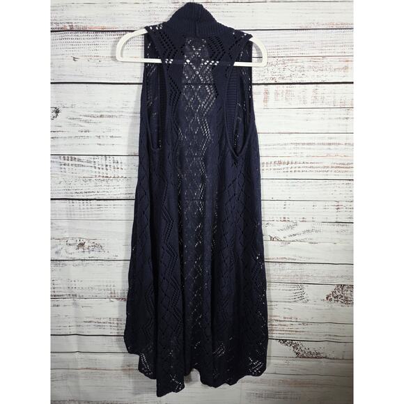 Ariat Long Duster Women's Large Boho Western Crochet Artsy - Picture 1 of 3